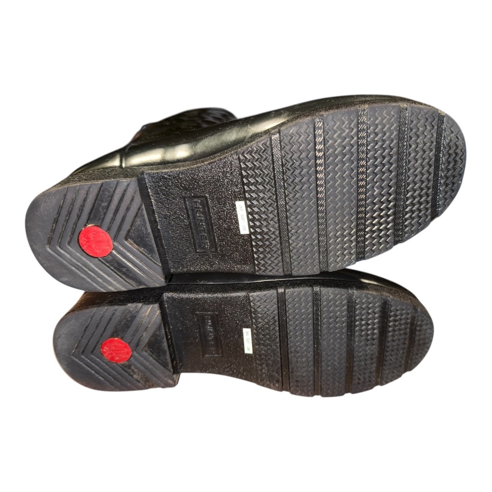 HUNTER Black Diamond Pattern Boots 6 - Picture 5 of 6